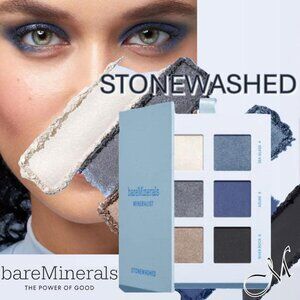 NIB! bareMinerals MINERALIST Eyeshadow Palette STONEWASHED (Cool Blues/Gray)